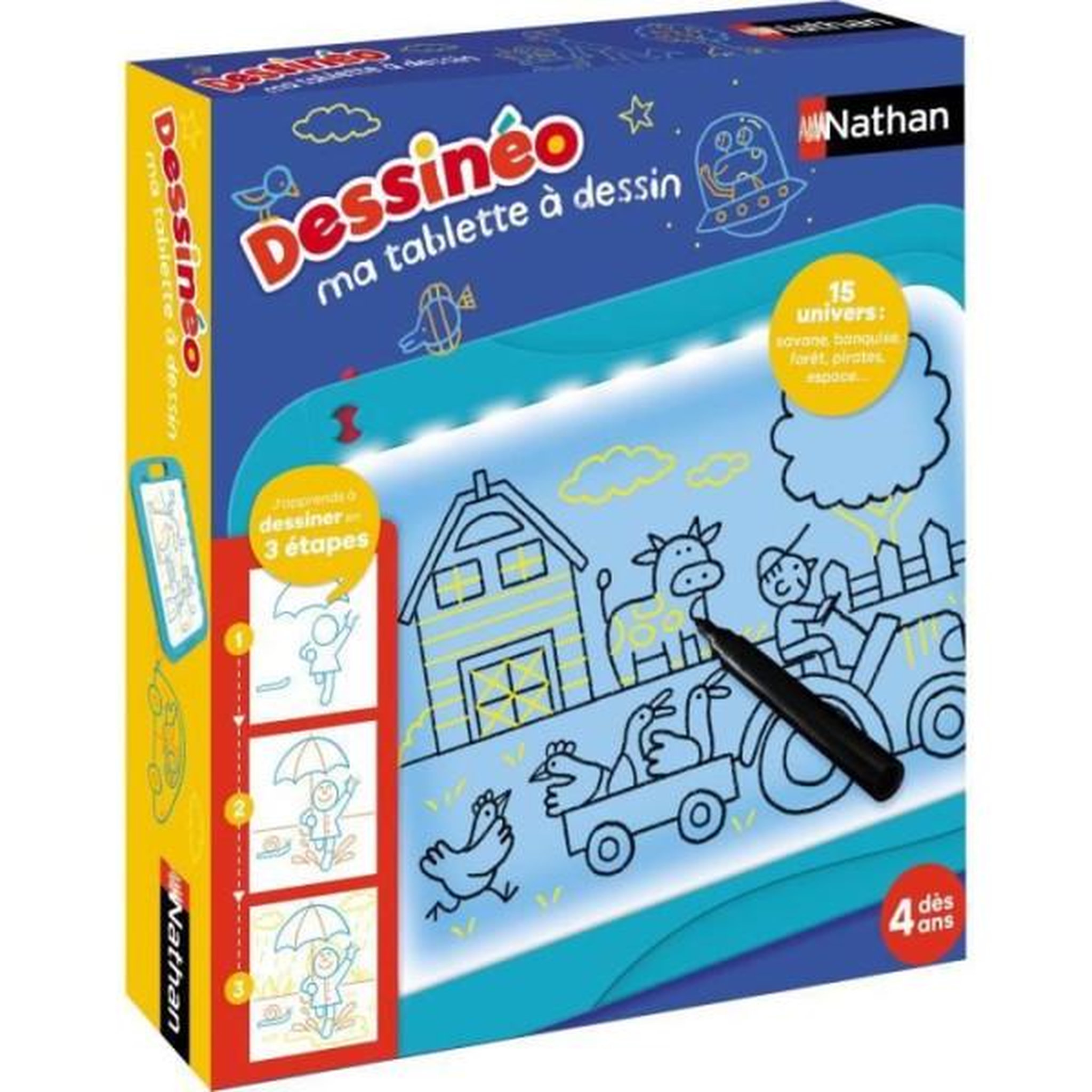 Nathan Dessineo - ma tablette a dessin - jeu créatif - nathan - des 4 ans