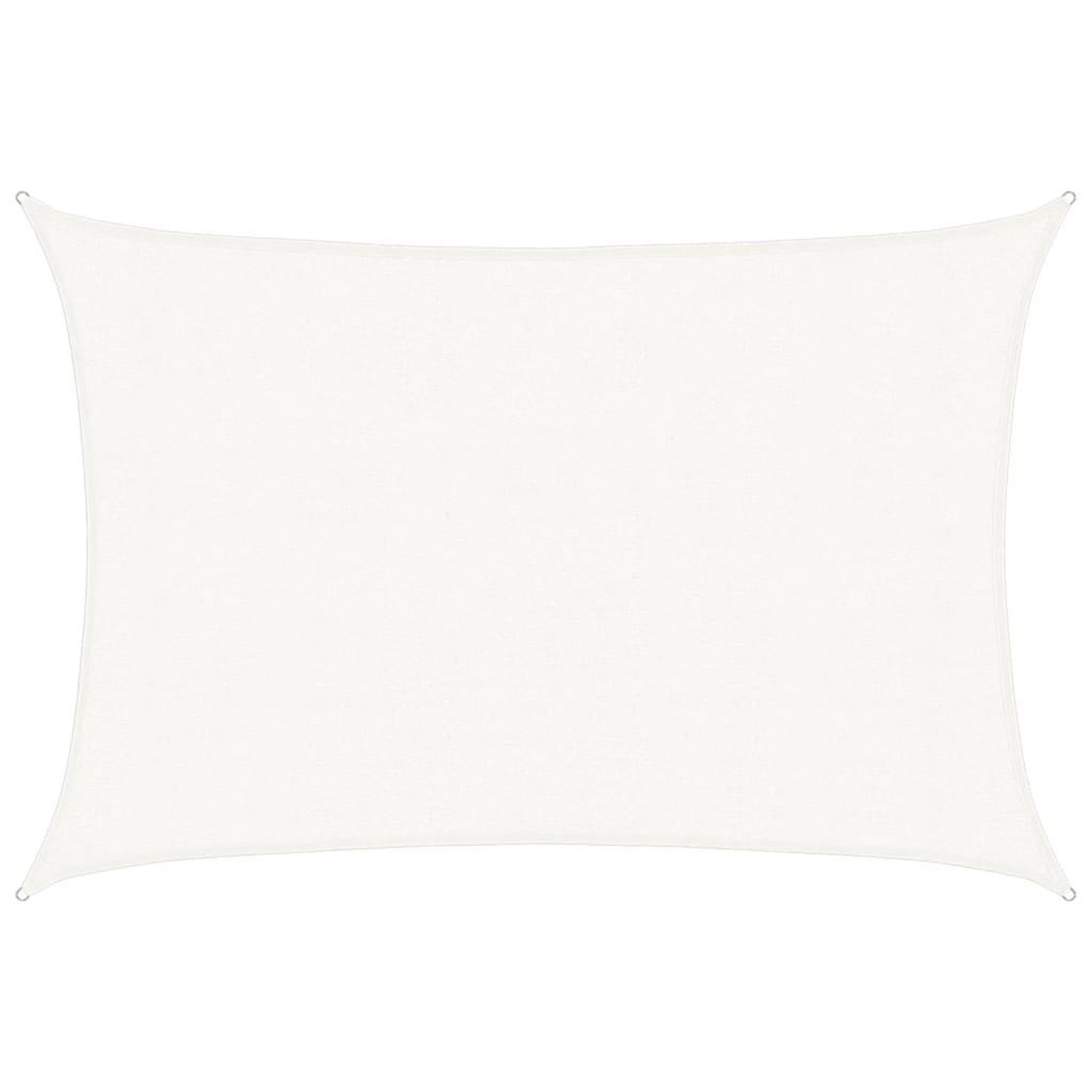 Voir la diapositive 2 : VIDAXL Voile d'ombrage 160 g/m^2 Blanc 3x4 m PEHD