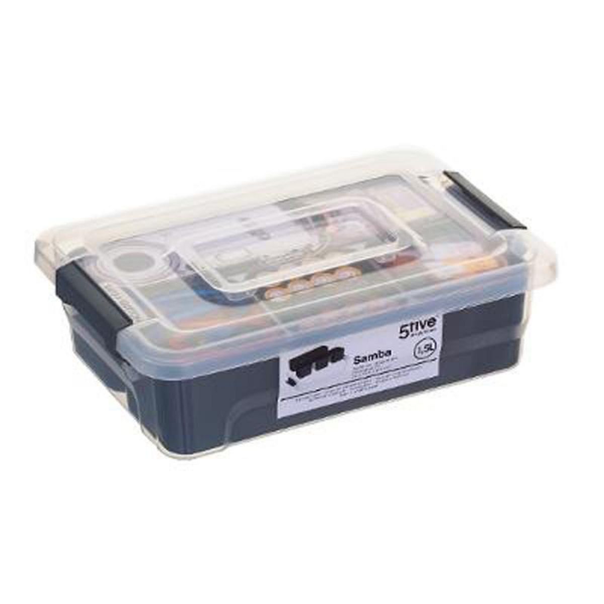  Boîte de Rangement  Samba  1,5L Gris