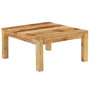 Voir la diapositive 2 : VIDAXL Table basse 80x80x40 cm Bois de manguier massif