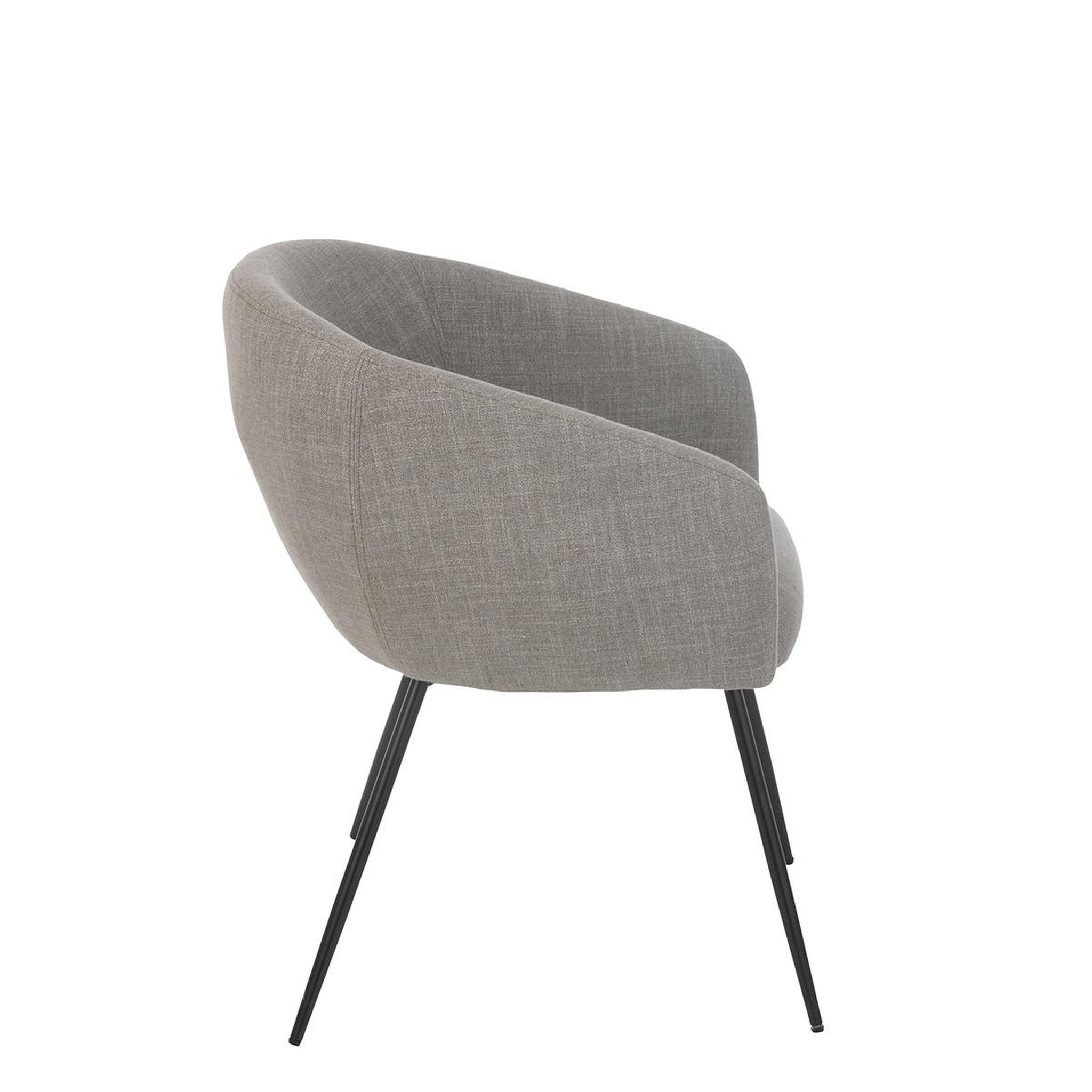 Voir la diapositive 3 : J-LINE Chaise design  wales  75cm gris