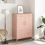 Voir la diapositive 3 : VIDAXL Buffet haut rose 68x39x101,5 cm acier
