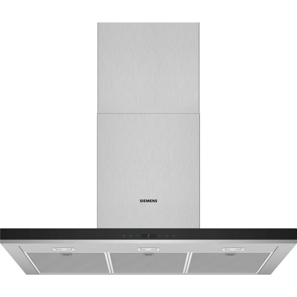 Siemens Hotte décorative murale 90cm 55db 718m3/h inox - lc97bhp50