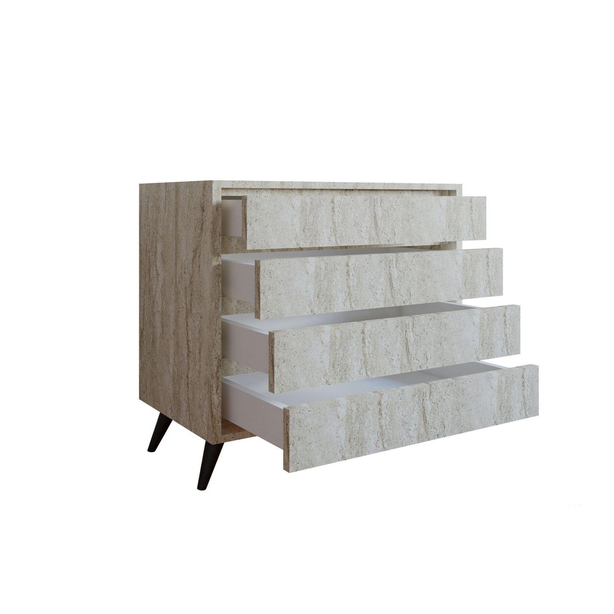 Voir la diapositive 4 : Habitat et Jardin Commode en bois  suvera  - 70 x 40 x 86 cm - travertin