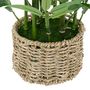 Voir la diapositive 4 : ATMOSPHERA Bambou artificiel avec pot matériau naturel - H. 46 cm