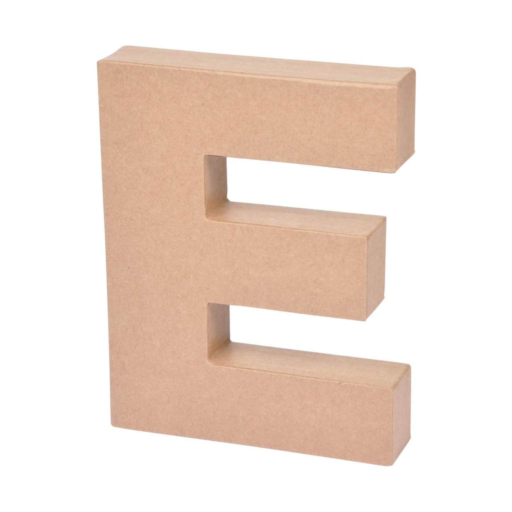 Voir la diapositive 1 : ARTDESIGN Décoration Murale  Lettres Carton E  18cm Naturel