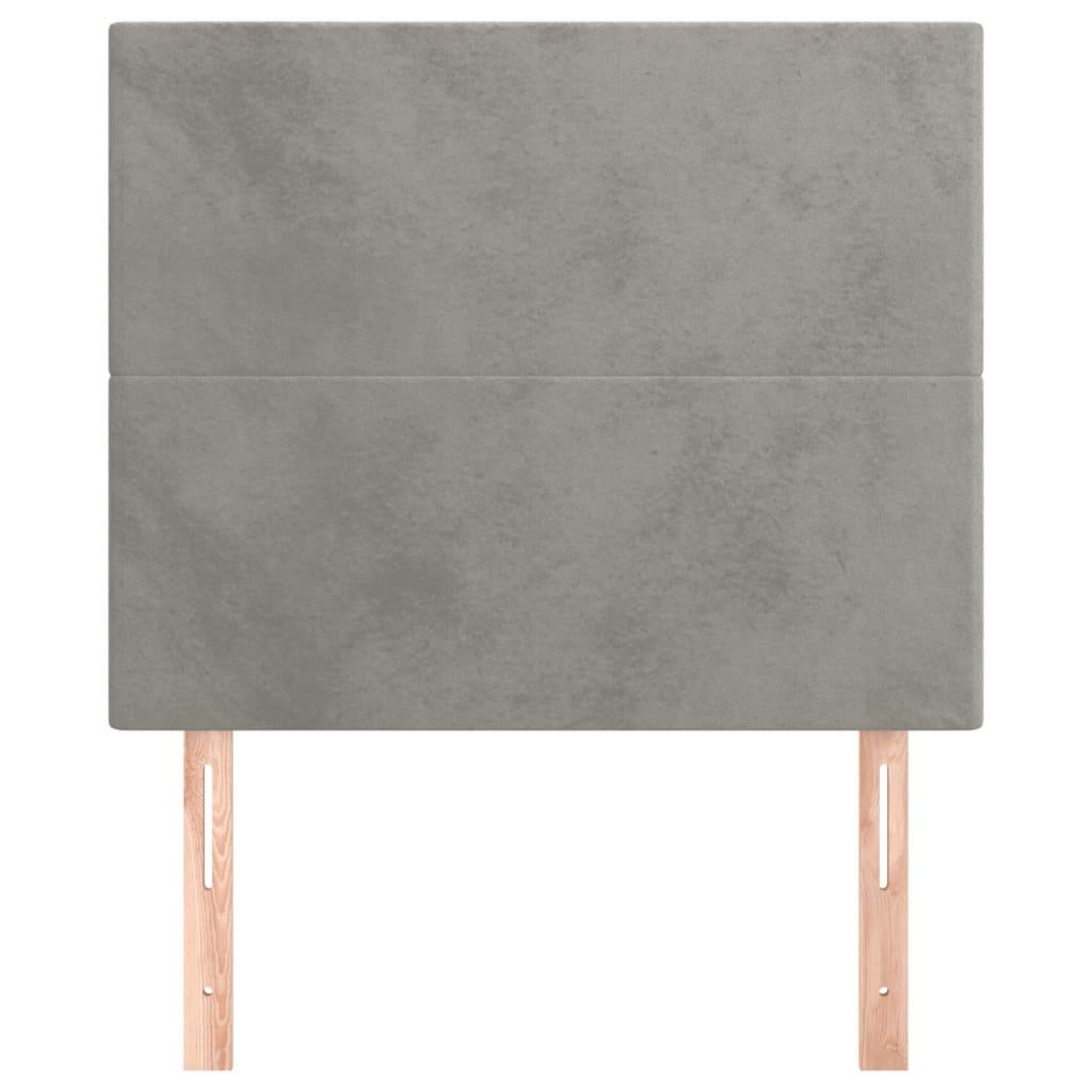 Voir la diapositive 3 : VIDAXL Tetes de lit 2 pcs Gris clair 100x5x78/88 cm Velours