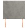 Voir la diapositive 3 : VIDAXL Tetes de lit 2 pcs Gris clair 100x5x78/88 cm Velours
