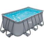 Habitat et Jardin Piscine tubulaire LUDO 3 - 5.49 x 2.74 x 1.32 m - filtration 5.29 m3/h