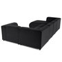Voir la diapositive 6 : LISA DESIGN Suaro - canapé modulable panoramique d'angle droit 7 places en tissu texturé