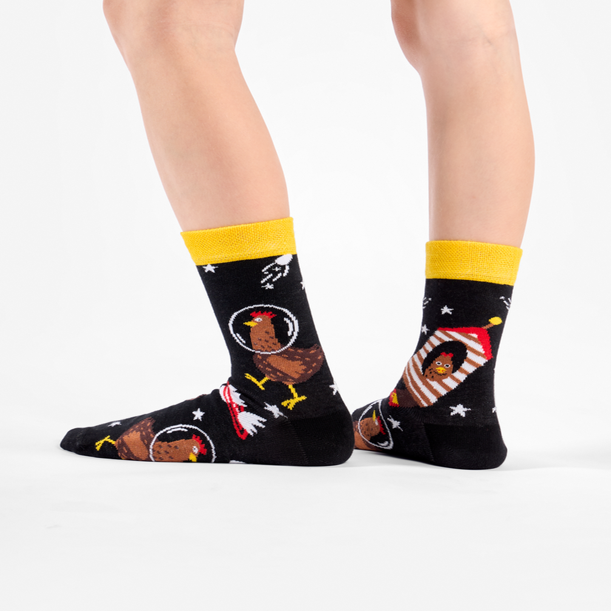 Voir la diapositive 2 : DEDOLES Chaussettes enfants poules astronautes