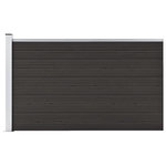 VIDAXL Panneau de cloture WPC 175x105 cm Noir