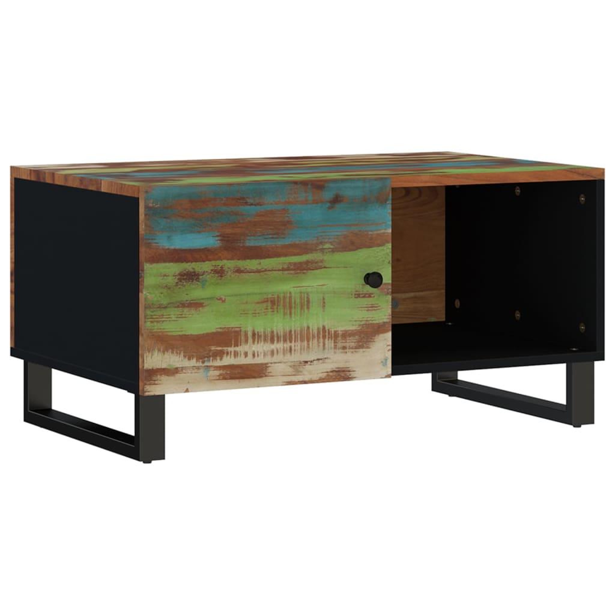 Voir la diapositive 5 : VIDAXL Table basse 80x50x40 cm Bois de recuperation et d'ingenierie