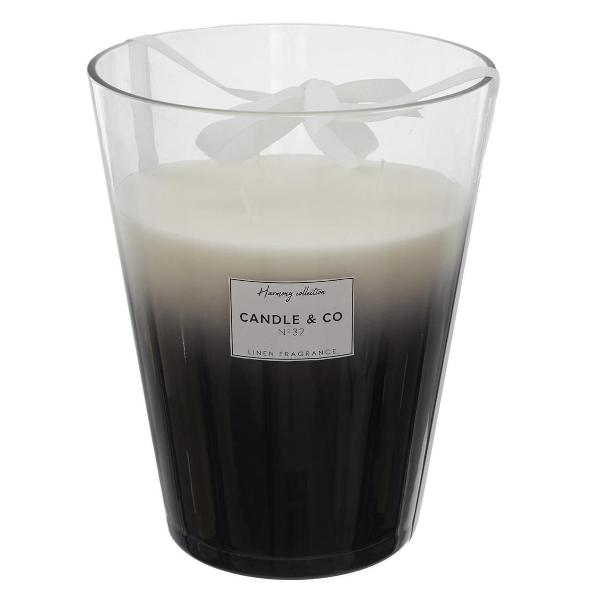 The Home Deco Factory Bougie Parfumée 3 Mèches  Harmony  23cm Linge Frais