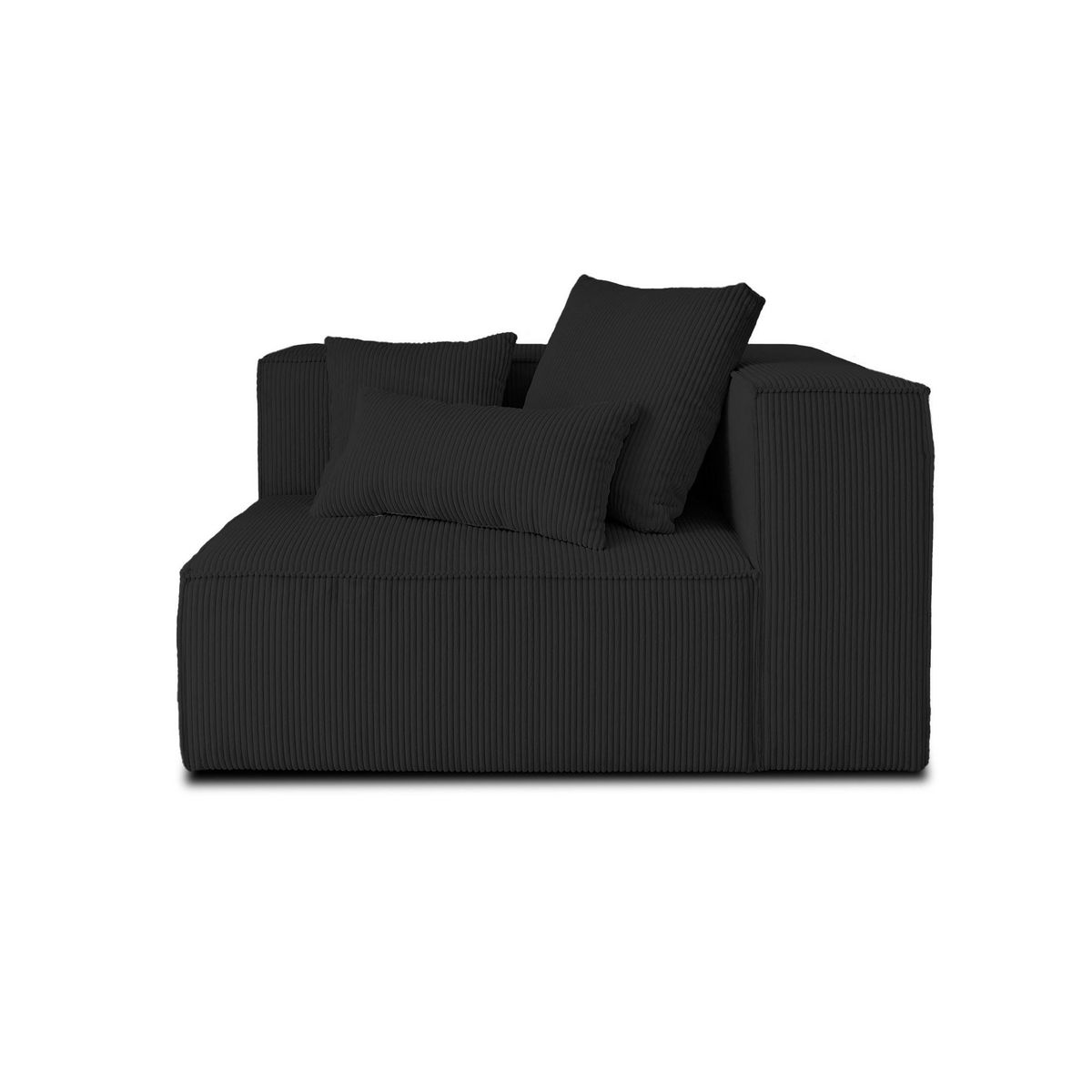 LISA DESIGN Colombine - module d'assise droit - en velours côtelé