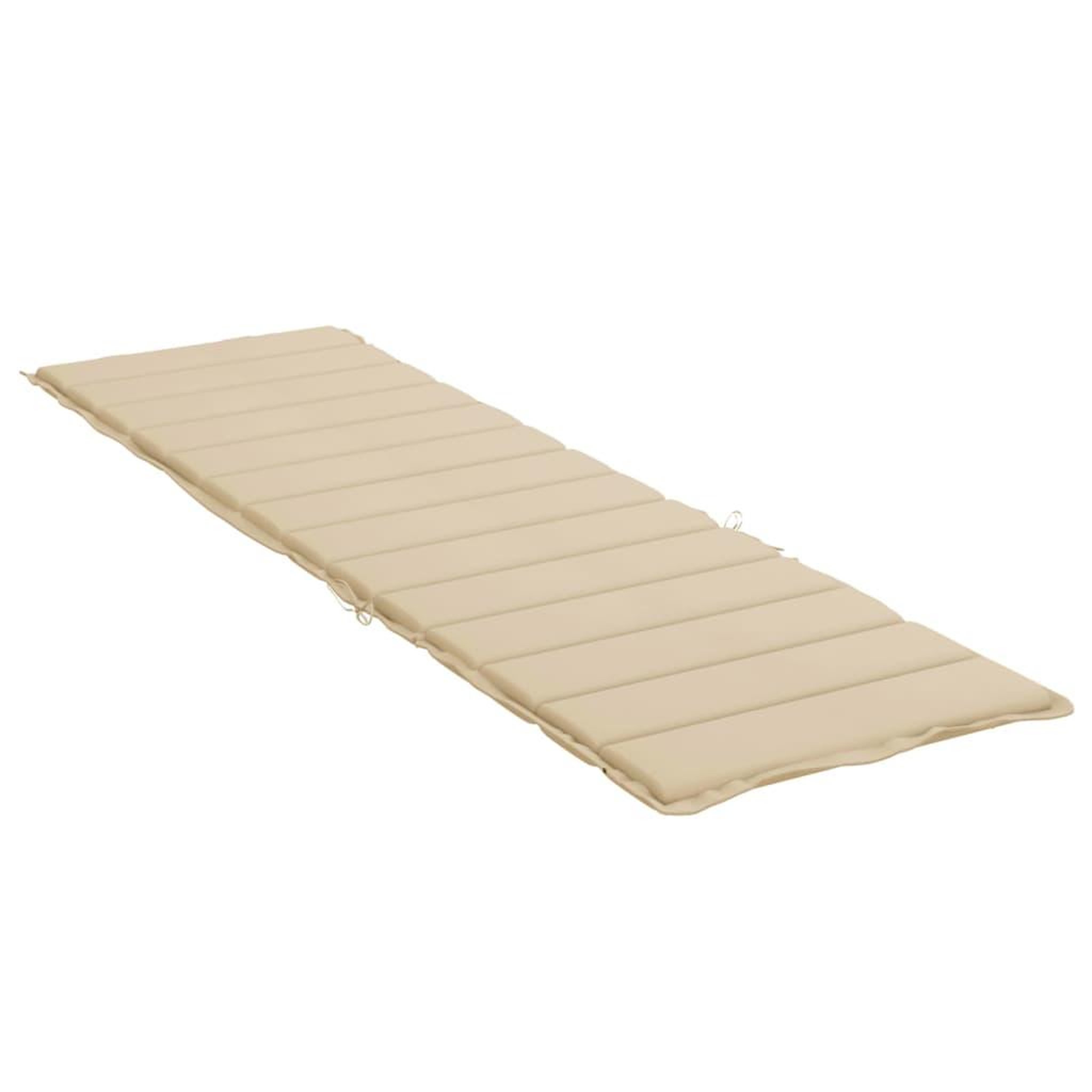 Voir la diapositive 4 : VIDAXL Coussin de chaise longue beige 200x50x3 cm tissu oxford