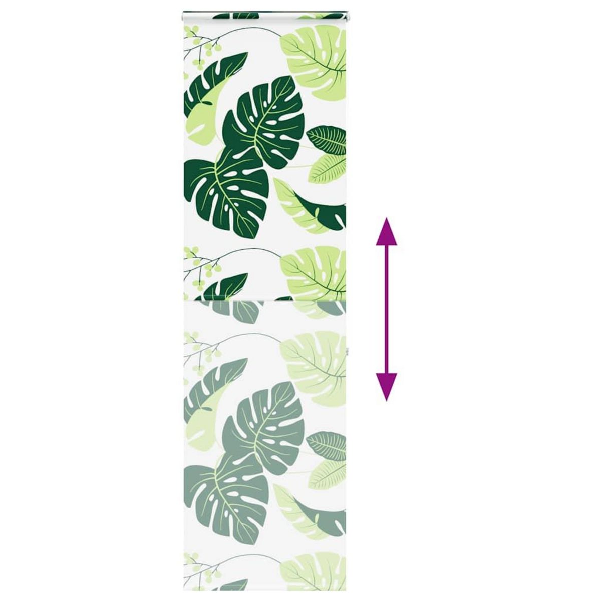 VIDAXL Store enrouleur de douche avec cassette largeur du tissu 66 cm