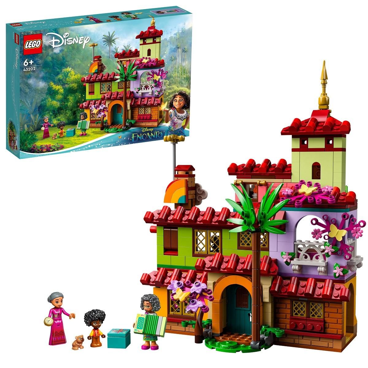 LEGO Disney Encanto 43202 La Maison Madrigal, Jouet de Construction, avec Mini-Poupées, Figurine Capybara, Cadeau Noël Filles et Garçons dès 6 Ans, Film Encanto
