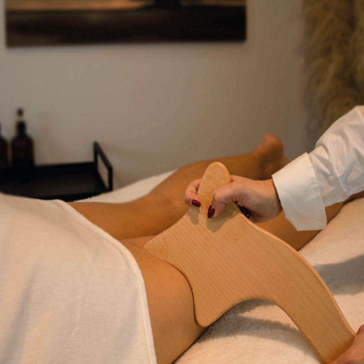 VIVEZEN Masseur, spatule de madérothérapie en bois de hêtre, anti-cellulite