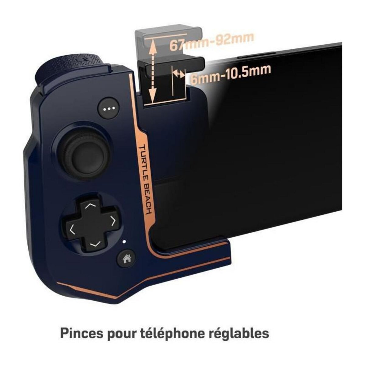 Turtle Beach Manette de jeu sans fil - TURTLE BEACH - Atom - Bleu Cobalt - Pour mobile iOS