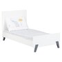 BABY PRICE  Lit bébé évolutif Little Big Bed 140x70cm JOY coloris gris  