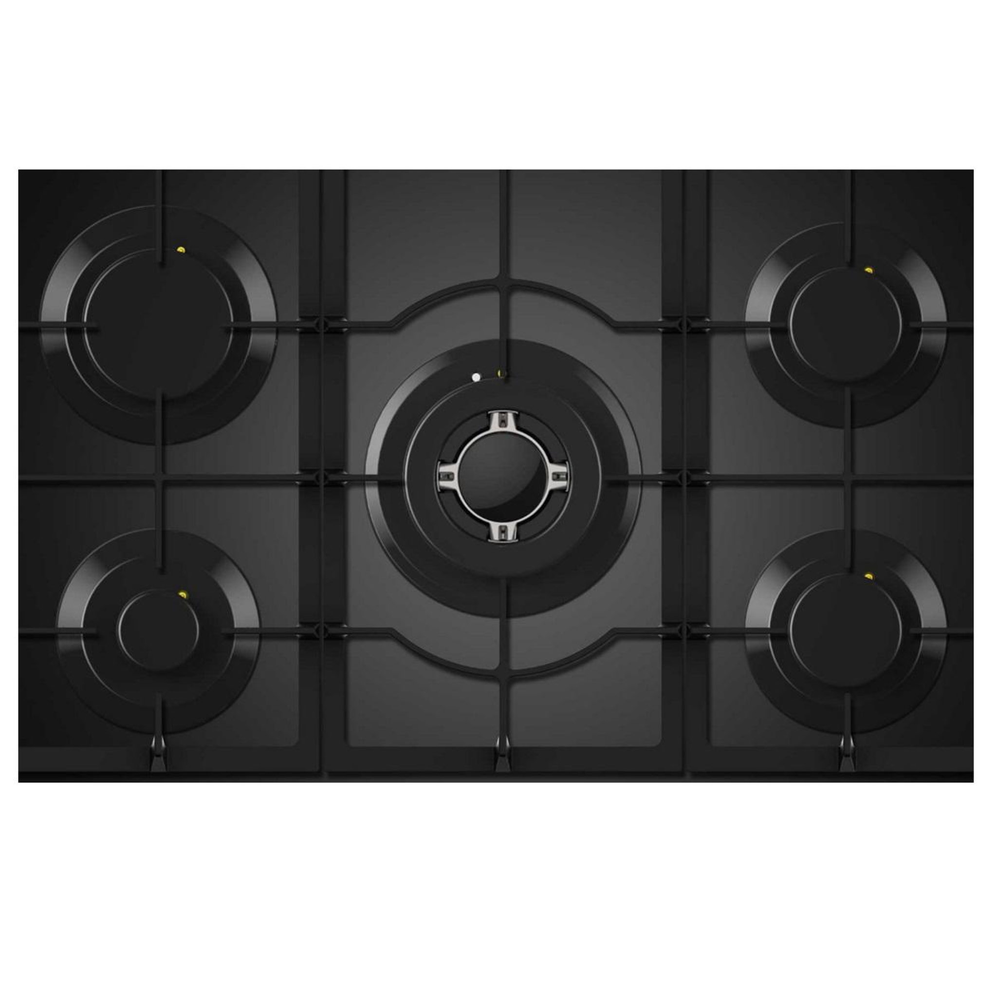 Voir la diapositive 2 : Fagor Table de cuisson gaz 75cm 5 feux noir - fag6650n