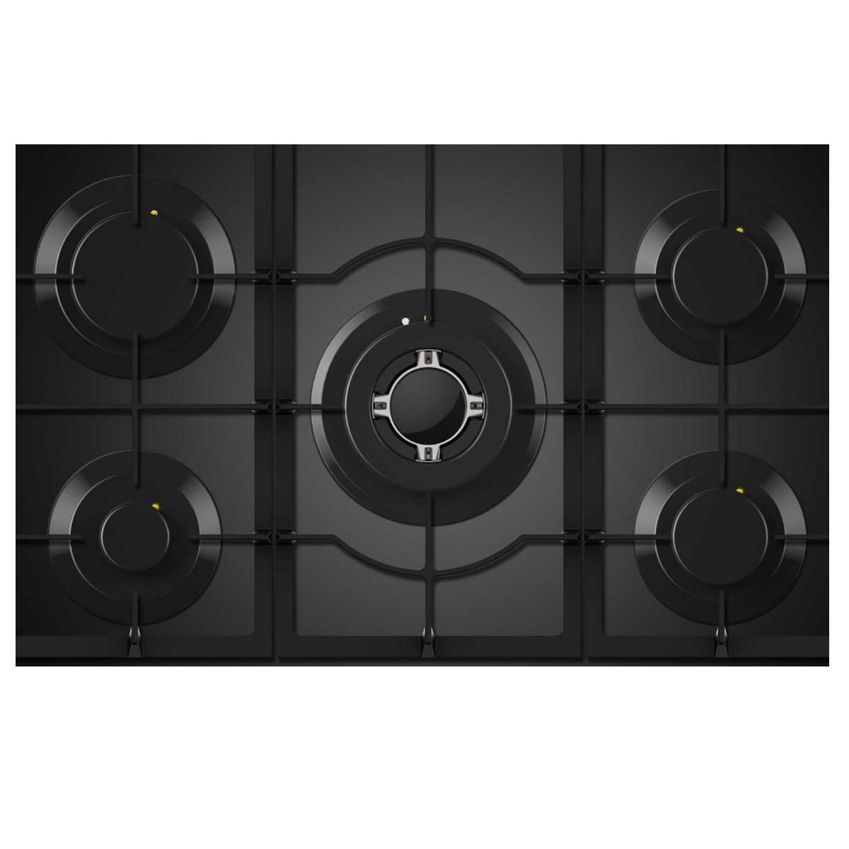 Fagor Table de cuisson gaz 75cm 5 feux noir - FAG6650N