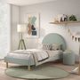 Voir la diapositive 5 : Paris Prix Pack - Lit Enfant & Pouf Bouclé  Moon  90x200cm Vert