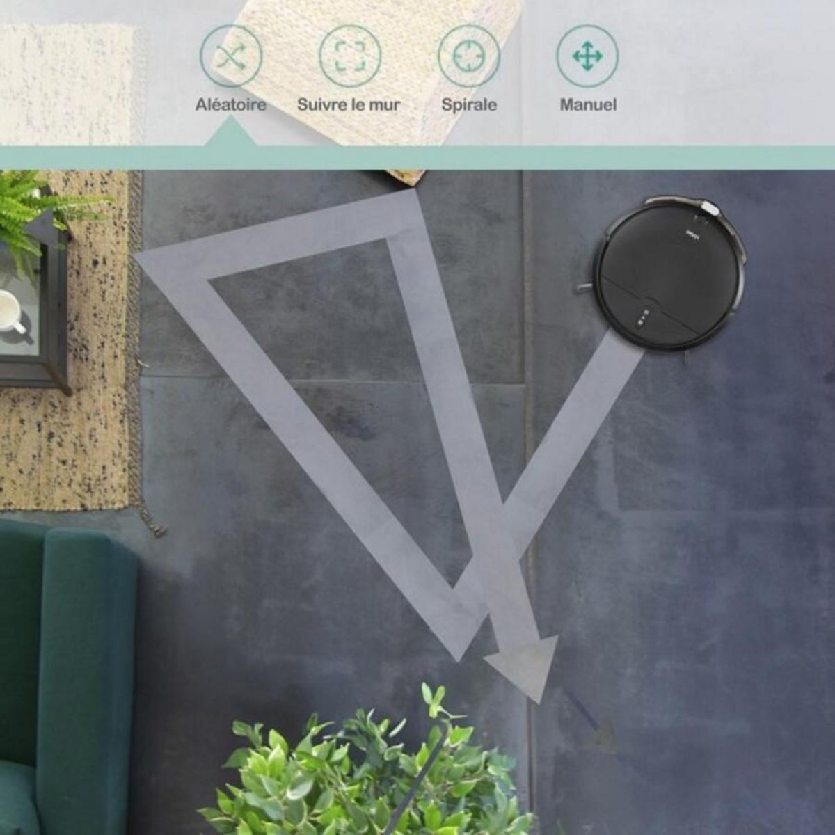 LIVOO Aspirateur robot laveur connecté - DOH145