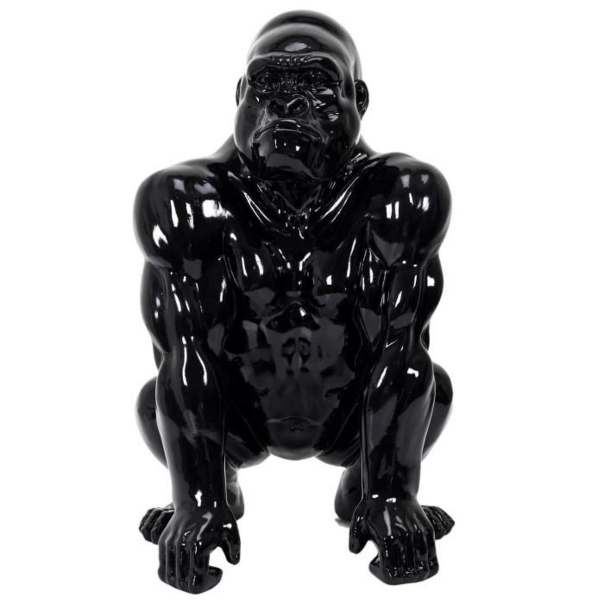Paris Prix Statuette Déco Gorille  Sculpture  46cm Noir