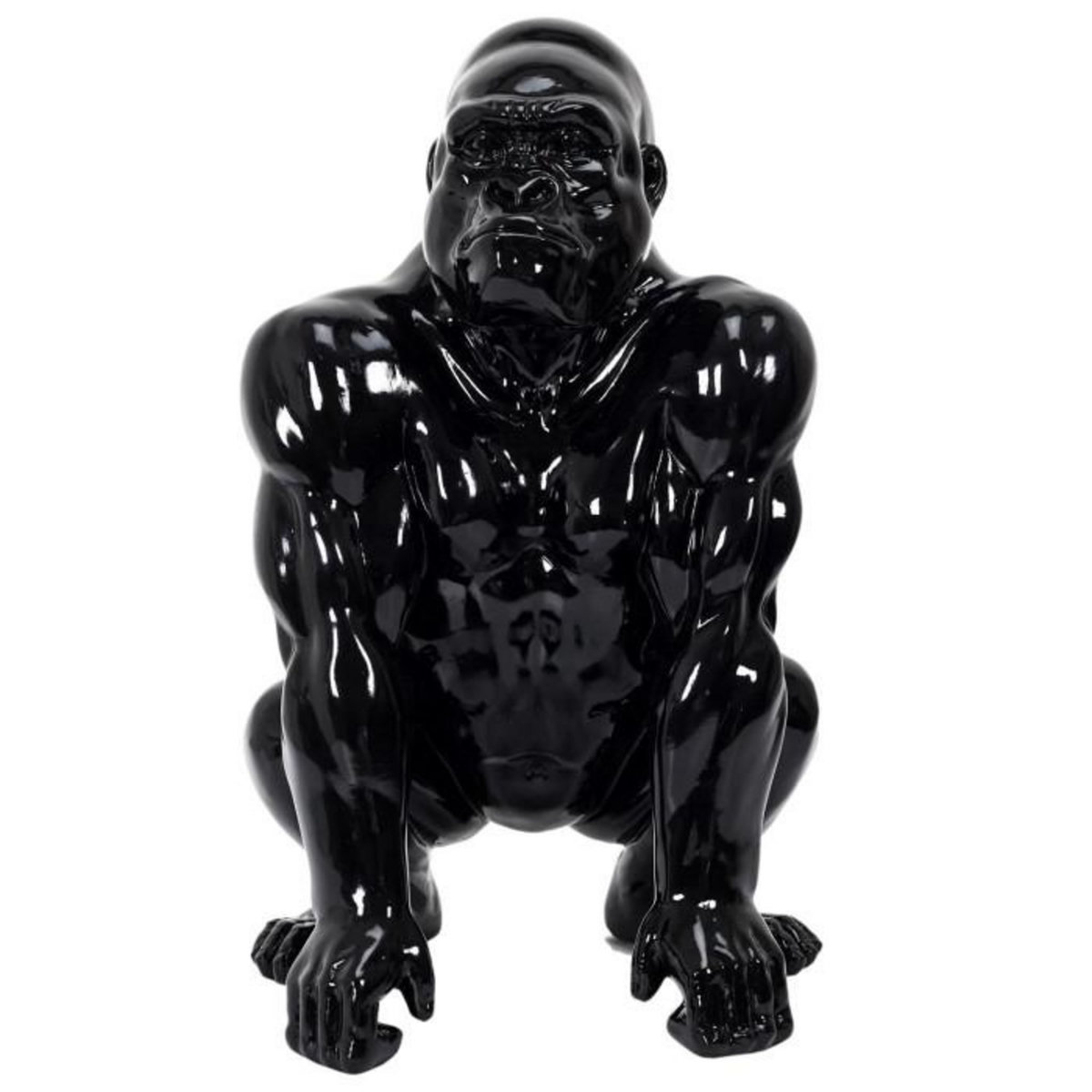 Paris Prix Statuette Déco Gorille  Sculpture  46cm Noir