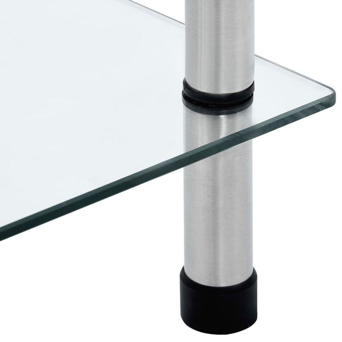 VIDAXL Etagere 6 niveaux Transparent 40x40x160 cm Verre trempe