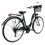 Voir la diapositive 3 : Vélo VTC 28'' Cadre Rigide Femme  ALIZEE avec cadre en aluminium  - 7 vitesses - équipé Shimano et panier clipsable