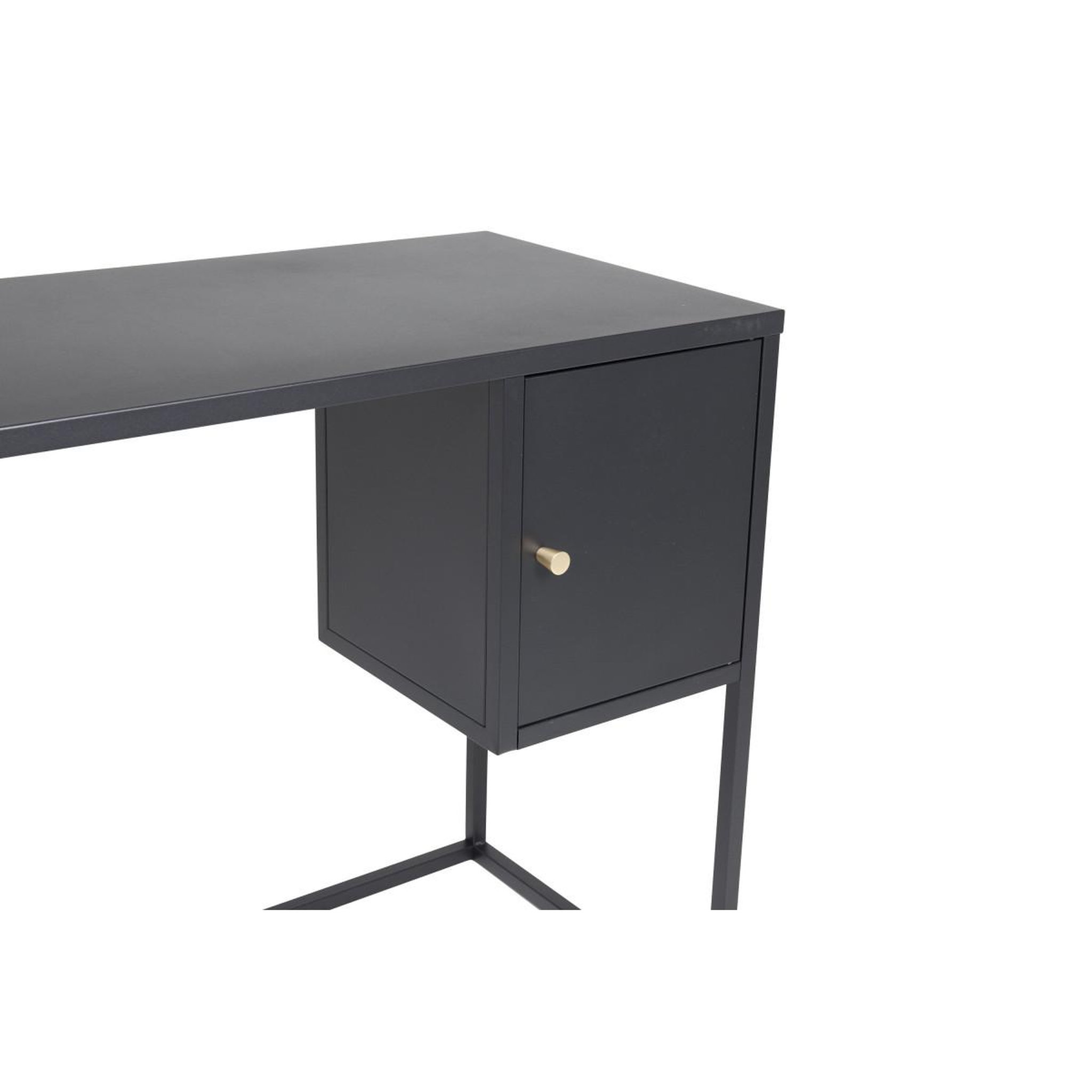 Voir la diapositive 4 : Paris Prix Bureau design avec porte  bakal  95cm noir
