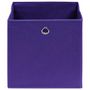 Voir la diapositive 3 : VIDAXL Boîtes de rangement 10 pcs Violet 32x32x32 cm Tissu
