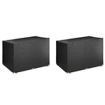 VIDAXL Housses de balancelle 2 pcs 12 œillets 215x150x130/150 cm PE