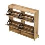 Voir la diapositive 5 : MERAX Meuble à chaussures 20 paires 4 étagères coloris naturel mdf