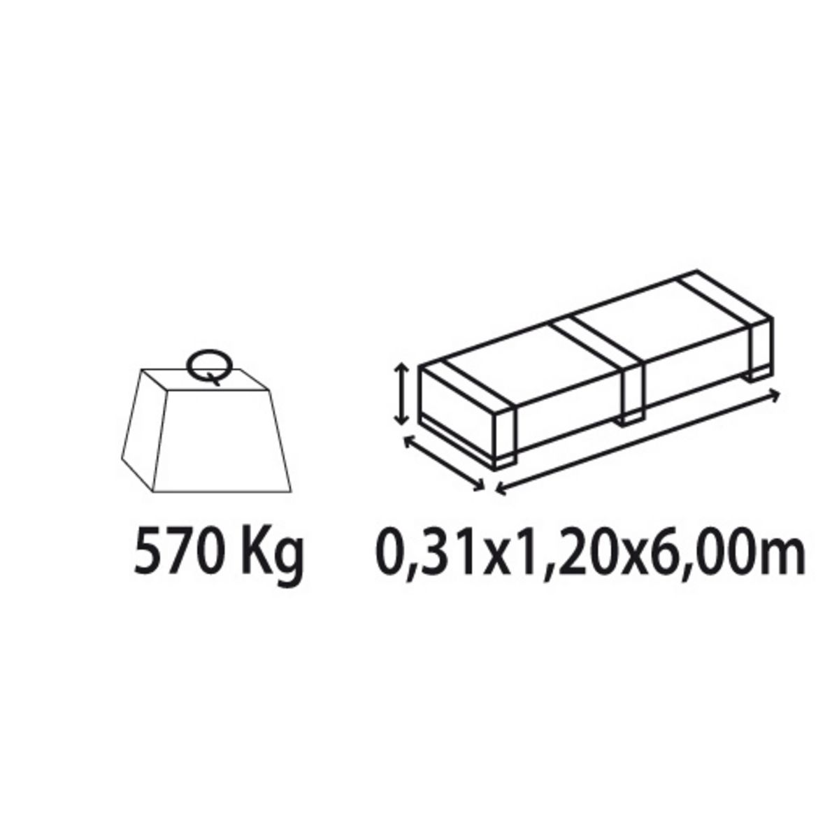 Forest Style Carport bois Bessoncourt / toit plat / 29,50 m²