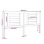Voir la diapositive 6 : VIDAXL Tete de lit Blanc 166x4x100 cm Bois de pin massif