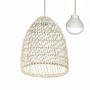 Voir la diapositive 1 : Lumisky Suspension PAULO Beige Rotin H45cm