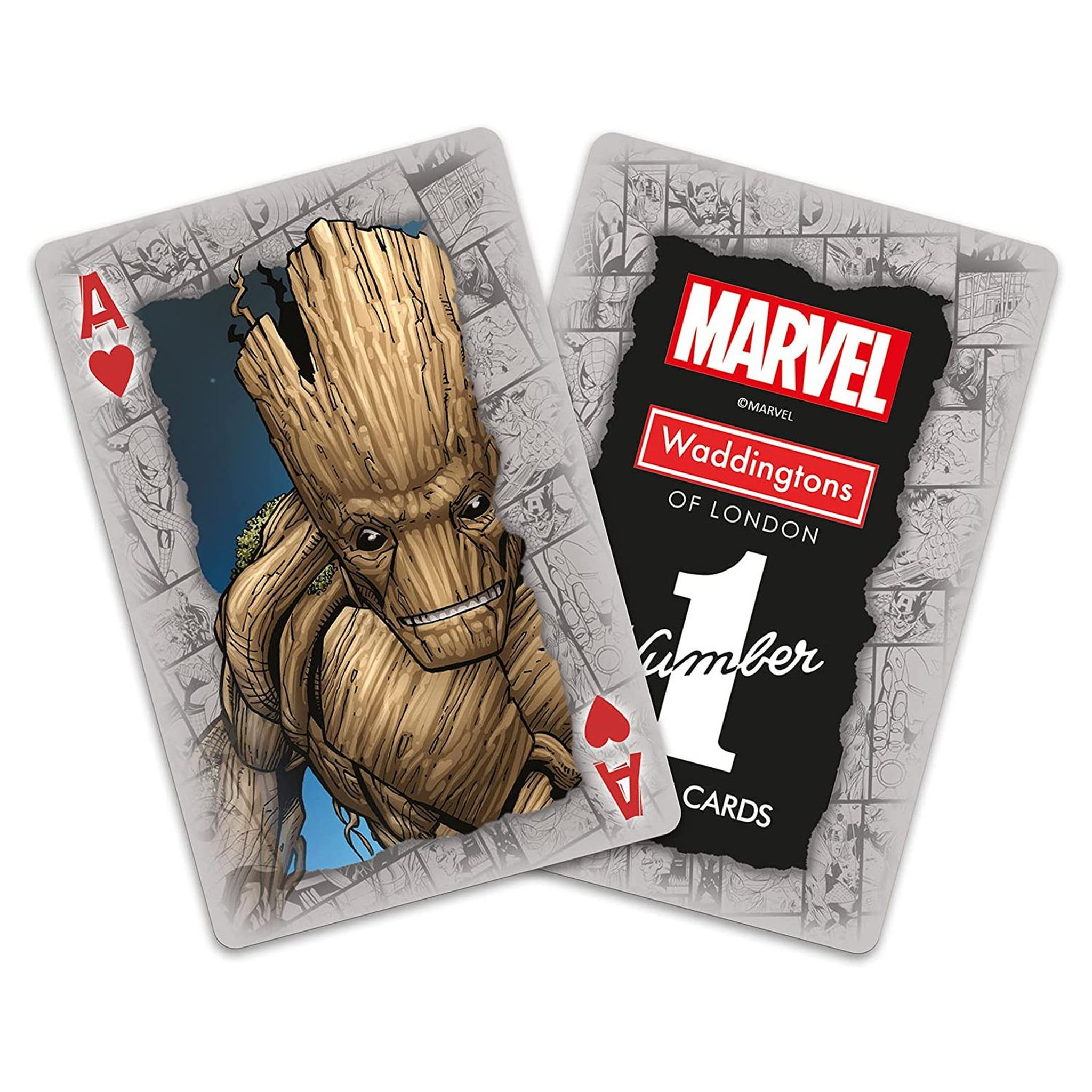 Voir la diapositive 4 :  WINNING MOVES Jeu de 54 cartes Marvel 