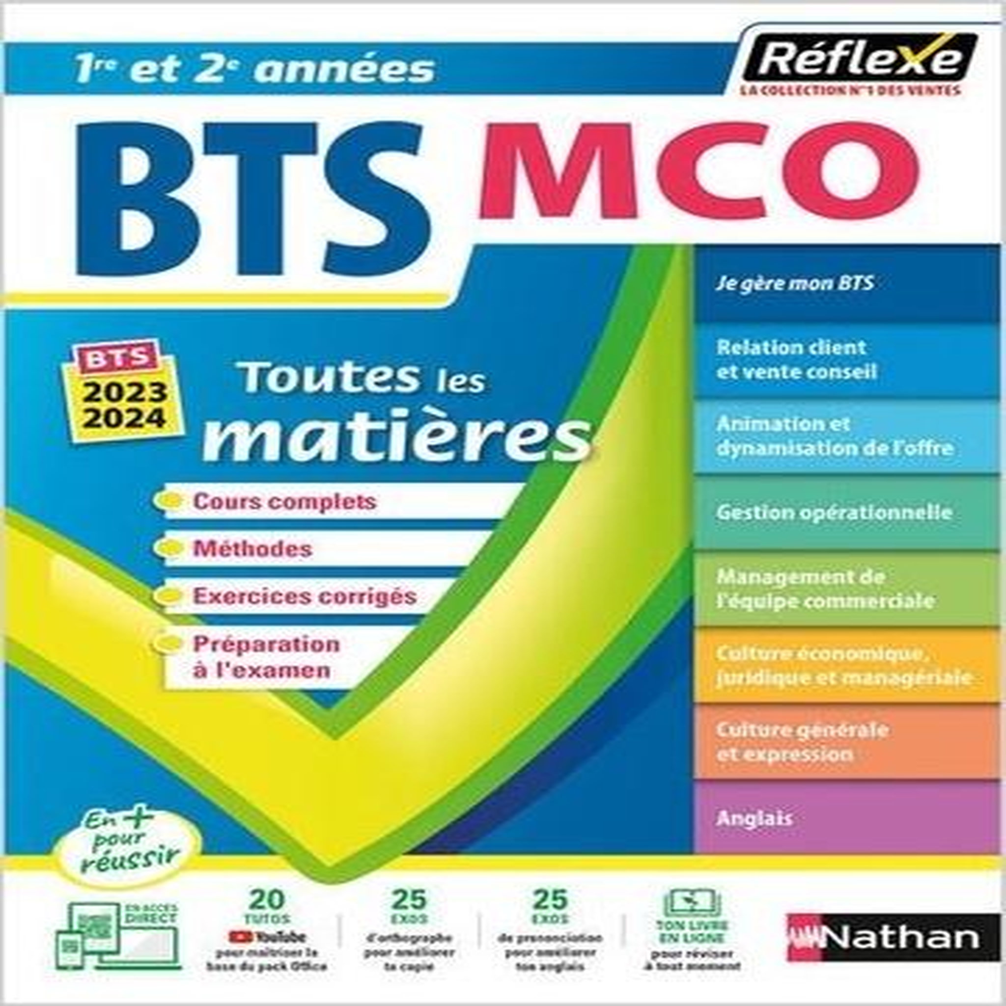 TOUTES LES MATIERES BTS MCO 1RE / 2E ANNEES. EDITION 2023-2024, Besson Pascal