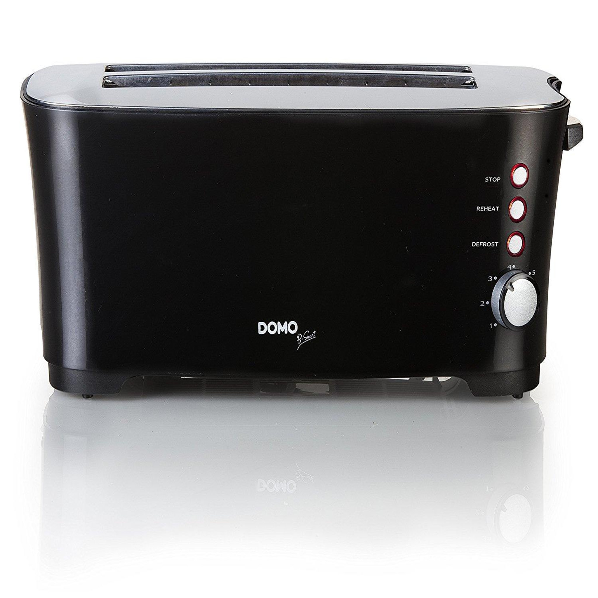 Domo Grille-pain 2 fentes 1350w noir - do961t