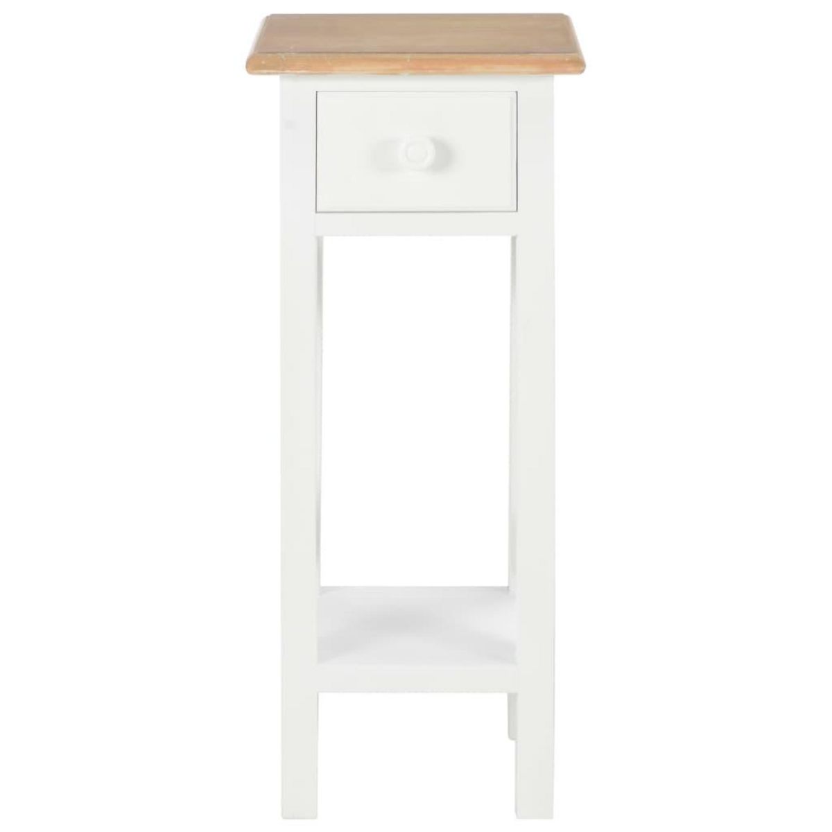 VIDAXL Table d'appoint Blanc 27 x 27 x 65,5 cm Bois