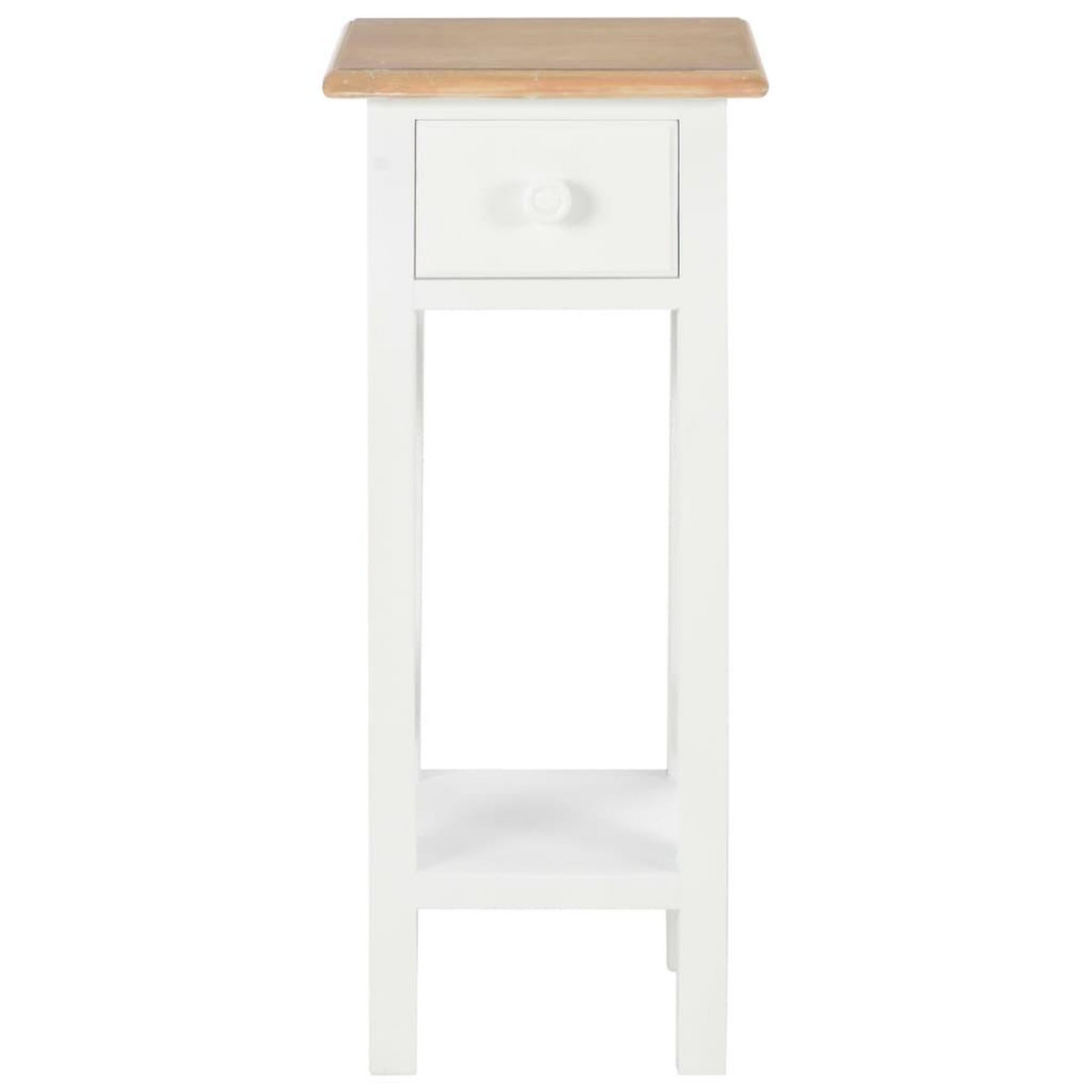 VIDAXL Table d'appoint Blanc 27 x 27 x 65,5 cm Bois