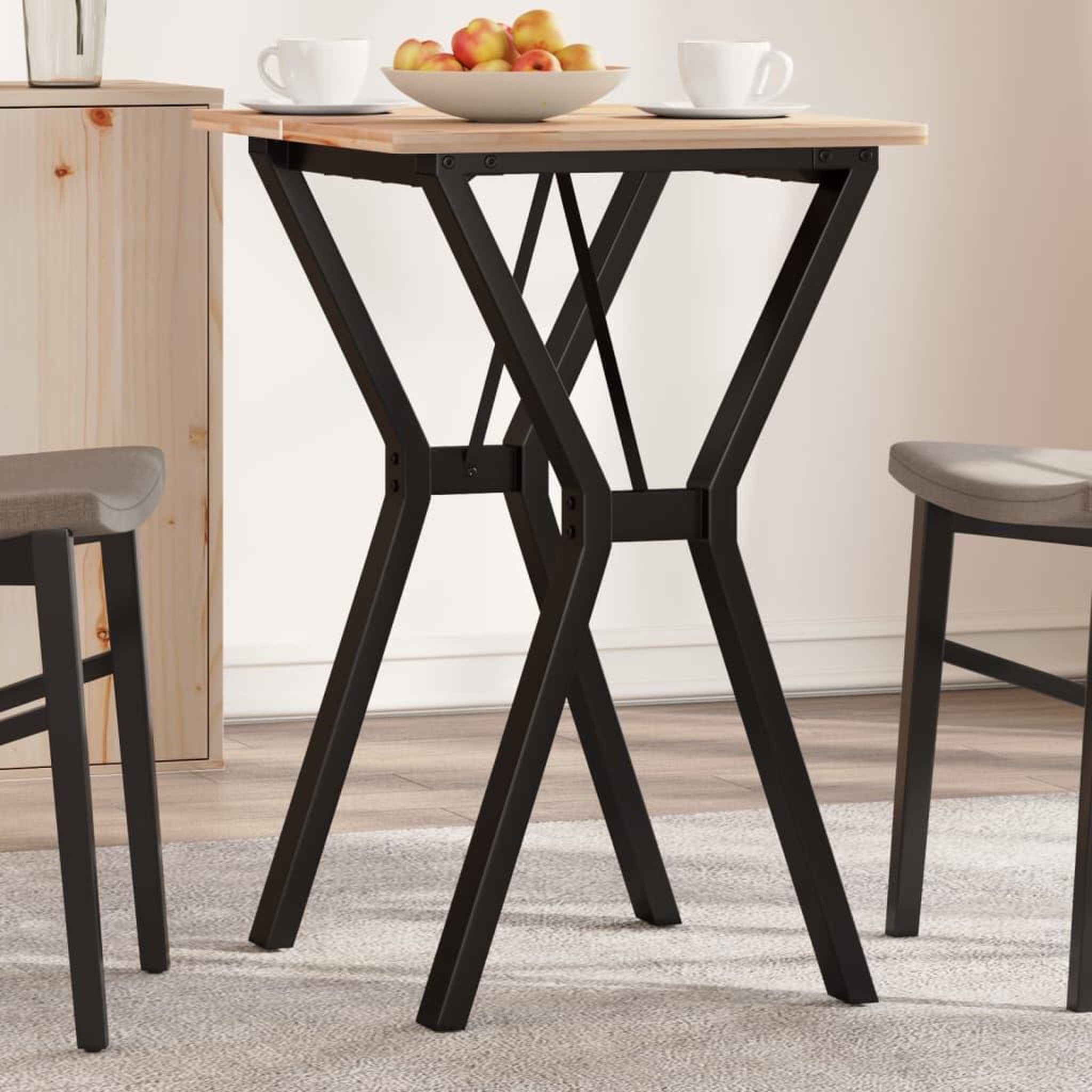 VIDAXL Pieds de table a manger cadre en Y 50x40x73 cm acier