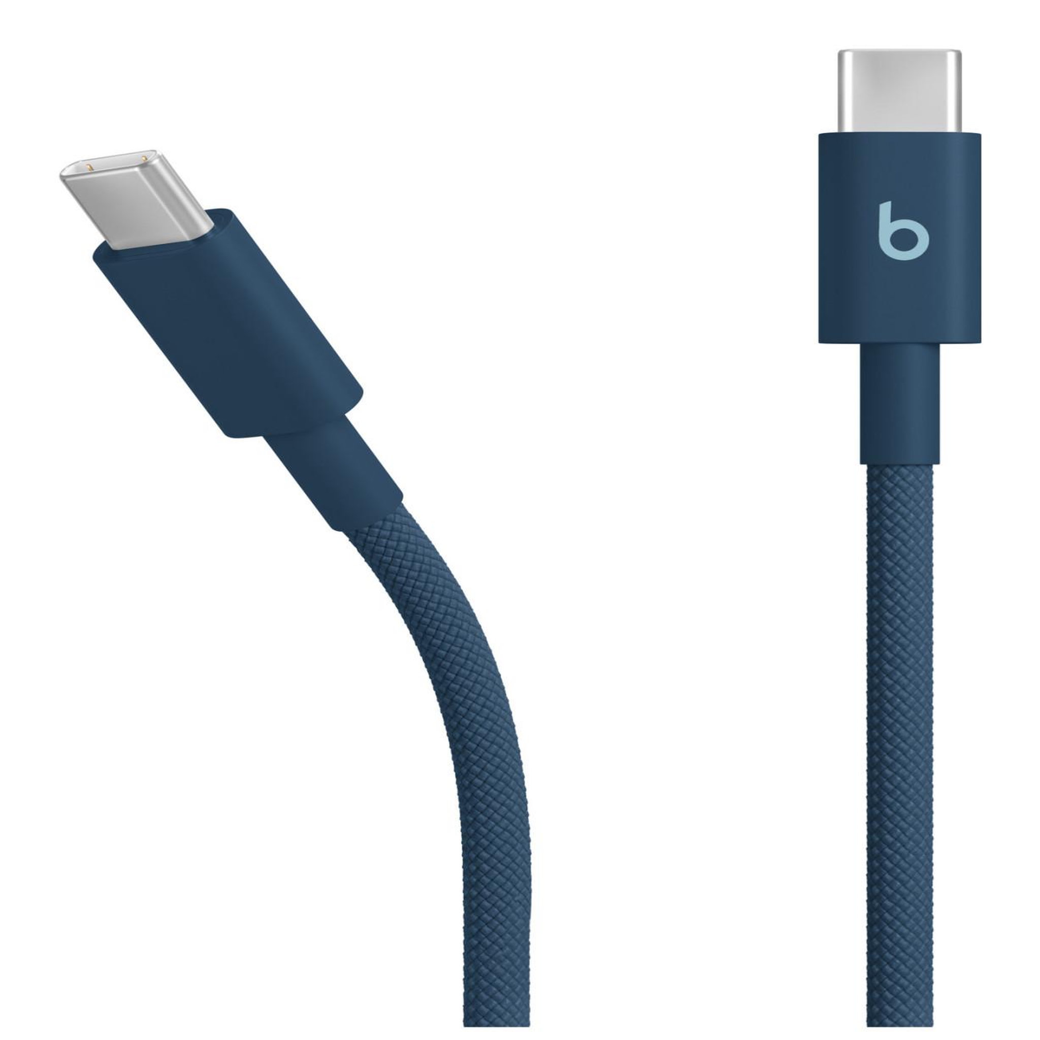 Voir la diapositive 3 : BEATS Câble de charge tissé USB-C vers USB-C 1M50 Bleu nitro