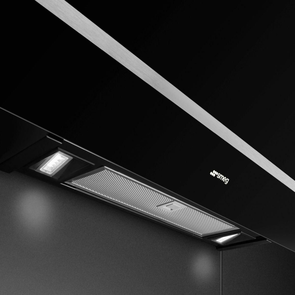 SMEG Hotte décorative murale inclinée KV28N