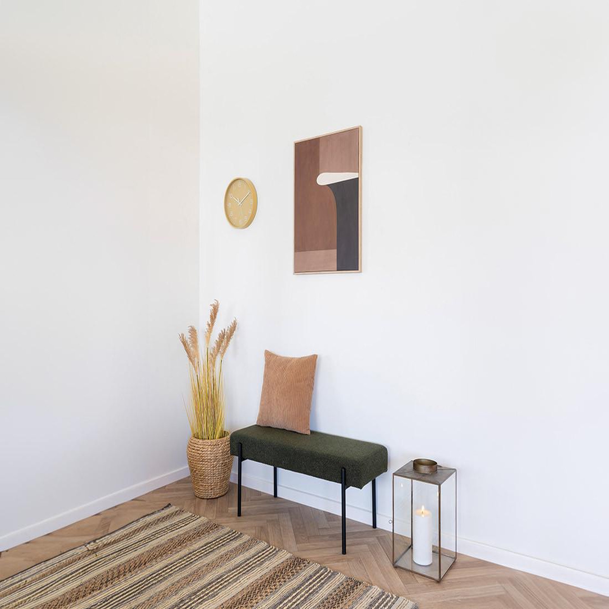 Voir la diapositive 4 : LISA DESIGN Romeo - banc - tissu bouclette - 100 cm