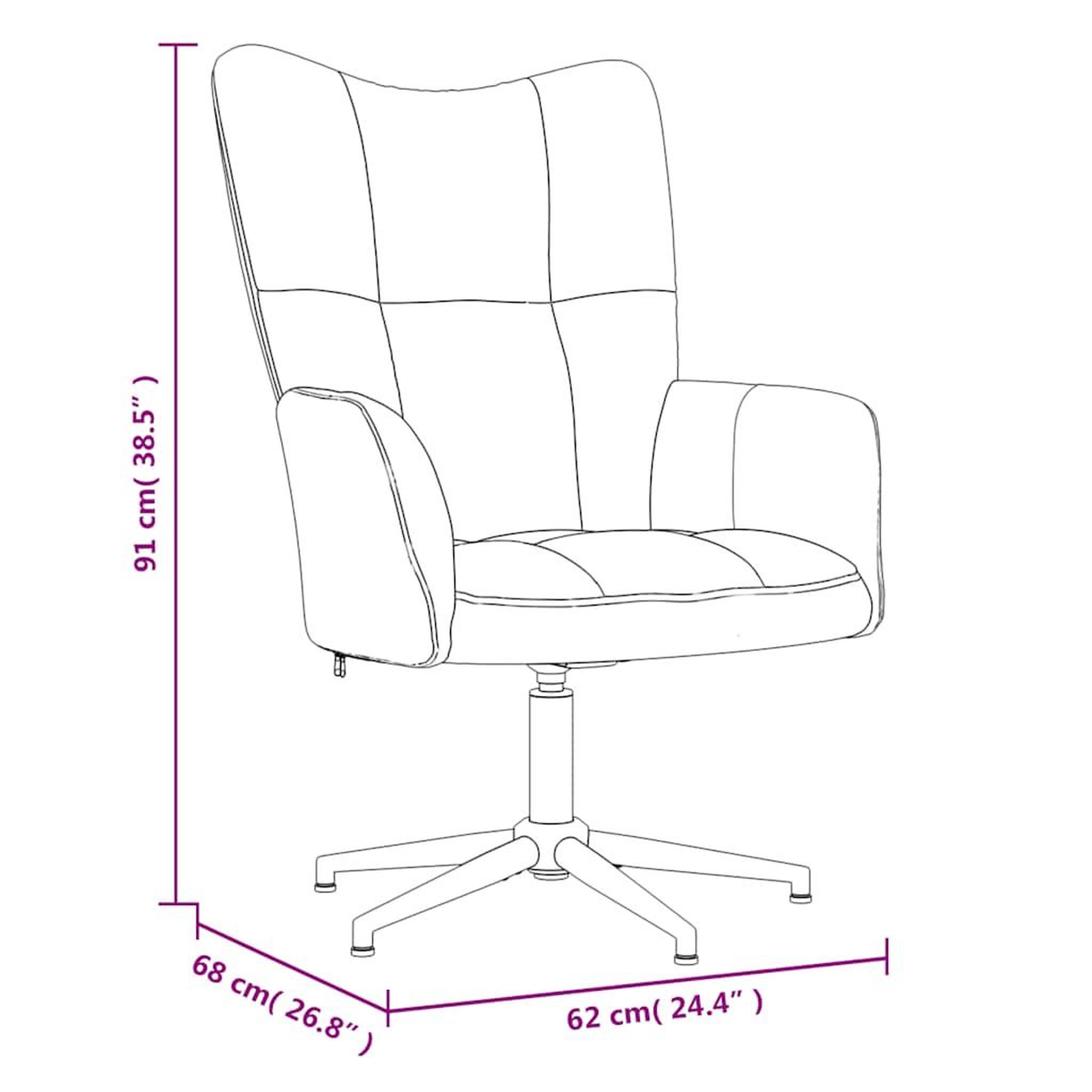 Voir la diapositive 6 : VIDAXL Chaise de relaxation avec tabouret Gris fonce Velours